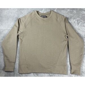 Y2K KANGOL Pullover Sweatshirt‎ Embroidered Logo  Beige Mens Large